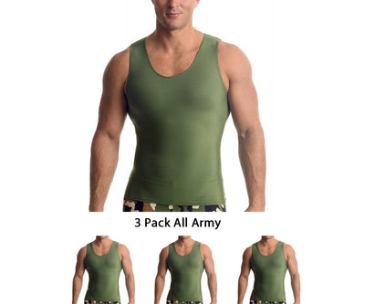 3-Pack Insta Slim Activewear Compression Muscle Tank Shirt MA0003BT, Olympia, Washington, WA