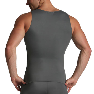 Insta Slim Active Compression Contrast Stitching Muscle Tank MA0221