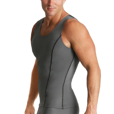 Insta Slim Active Compression Contrast Stitching Muscle Tank MA0221