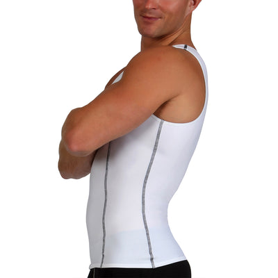 Insta Slim Active Compression Contrast Stitching Muscle Tank MA0221