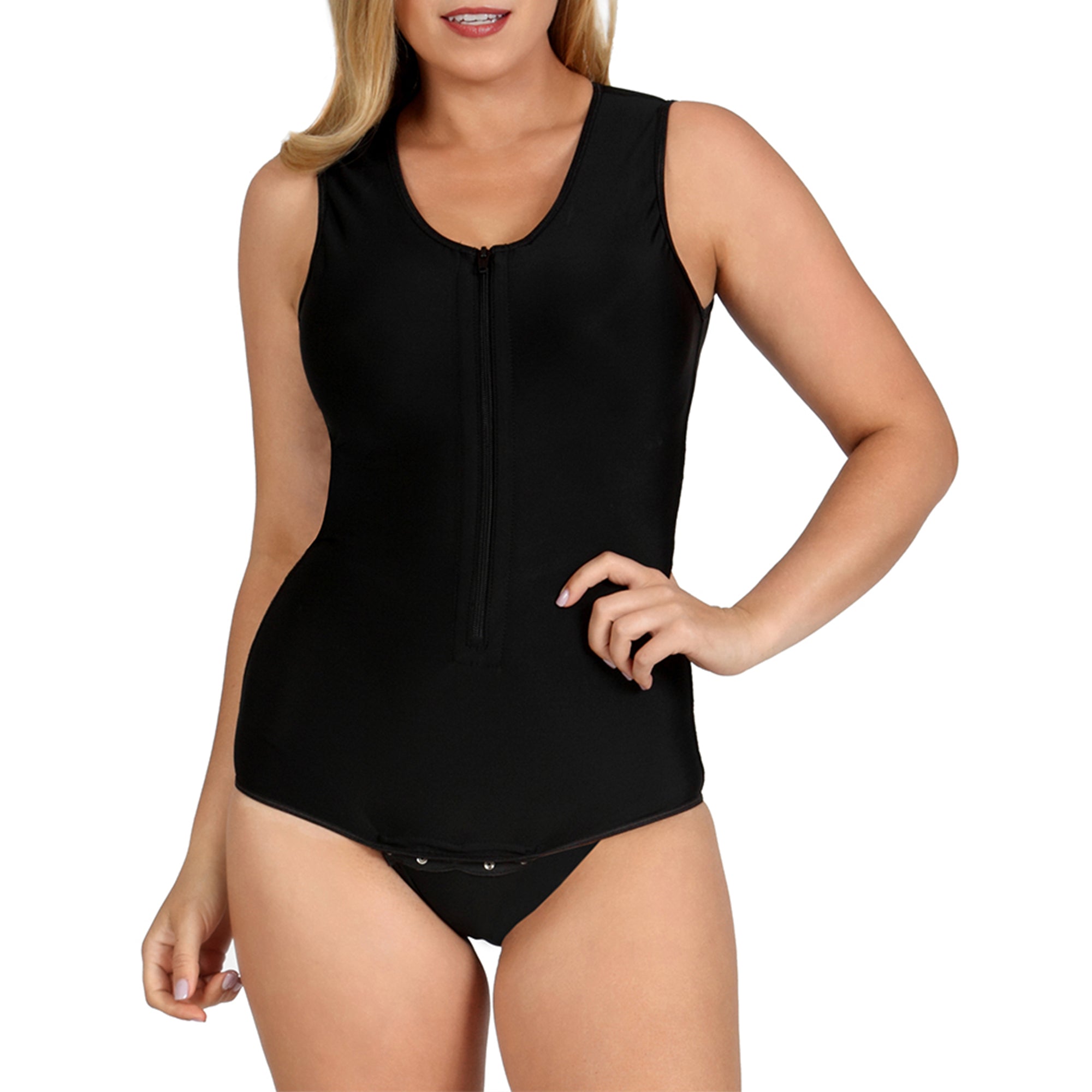 Compression Shapewear Tank Bodysuit W/Front Zip, San Diego, California, CA