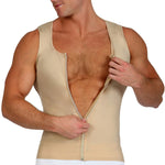 InstantRecoveryMD Chaleco de compresión sin mangas con cremallera frontal para hombre MD300