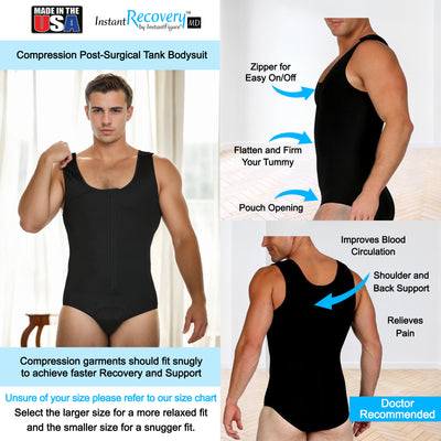 mens medical compression bodysuits, Los Angeles, California