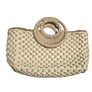 Woven Straw Top Handle Tote Bag – Summer Beach & Resort Handbag MMA8355