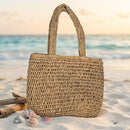 Woven Straw Tote Bag – Lightweight Everyday & Beach Carryall MMA8672