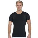 Insta Slim Men’s Side & Back Power Mesh Panel Crew Neck Shirt TS2307