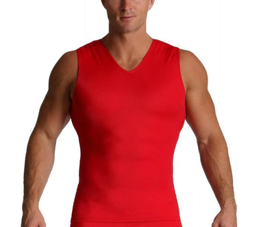 Insta Slim I.S.Pro USA Activewear Compression Sleeveless V-Neck Tank-VA00N1