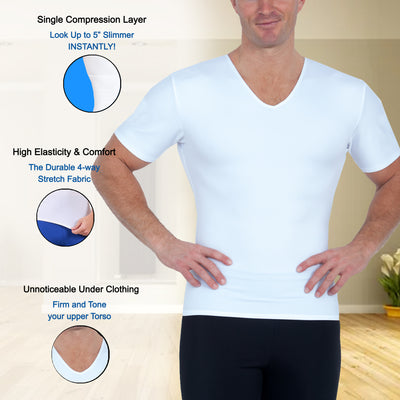 Insta Slim I.S.Pro USA Compression V-Neck  Shirt VS0001
