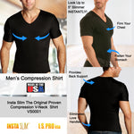 Insta Slim Compression V-Neck  Shirt VS0001, Bossier City, Louisiana, LA