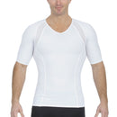 Insta Slim Compression Side & Back Power Mesh Panel V_Neck Shirt VS2307