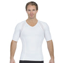 Insta Slim Compression Side & Back Power Mesh Panel V_Neck Shirt VS2307