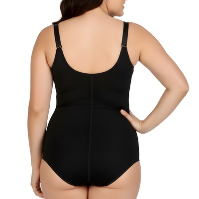 InstantFigure Plus Size Undersbust Brief with adj Bra Straps WBBS009C