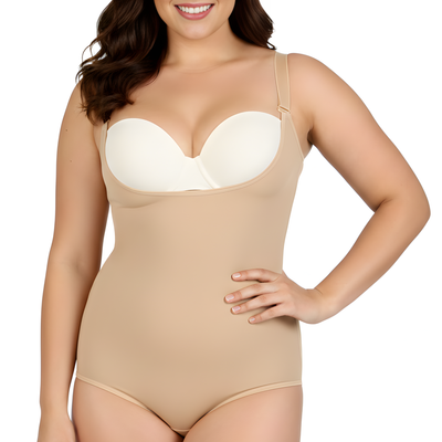 InstantFigure Plus Size Undersbust Brief with adj Bra Straps WBBS009C