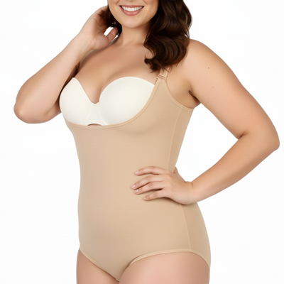 InstantFigure Plus Size Undersbust Brief with adj Bra Straps WBBS009C