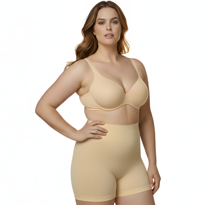 InstantFigure Hi-Waist Compression Boy Shorts WBSH010