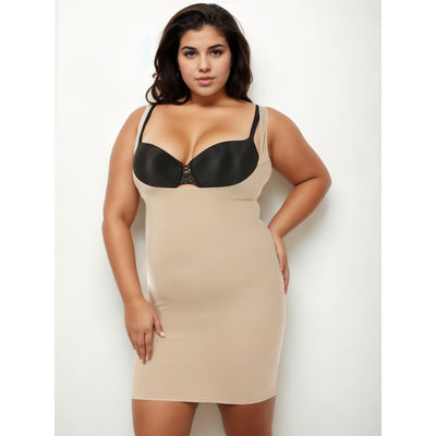 InstantFigure Underbust Tank Dress Curvy Plus Size Shapewear WD40151C