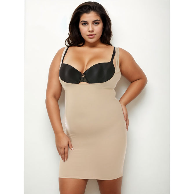 InstantFigure Underbust Tank Dress Curvy Plus Size Shapewear WD40151C