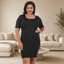 InstantFigure Curvy Plus Size Short Slimming Dress WDA027C