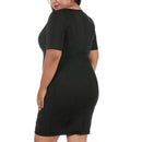 InstantFigure Curvy Plus Size Short Slimming Dress WDA027C