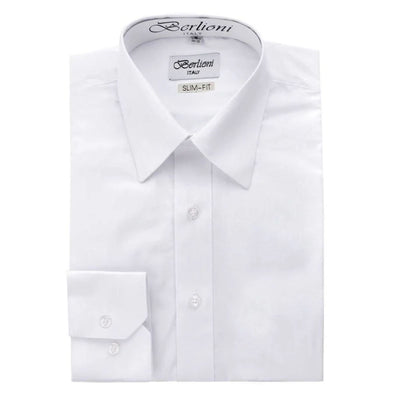Insta Slim Button Down Slim-Fit Dress Solid Shirt 155304