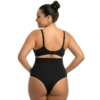 InstantFigure Hi-waist Plus Size panty with thong back WP019TC