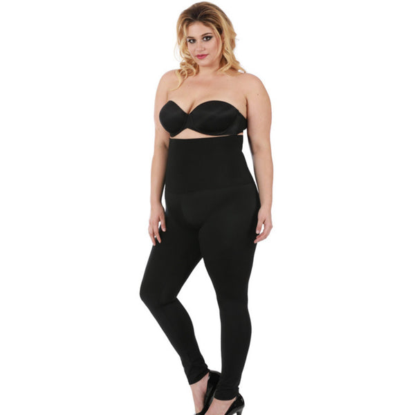 InstantFigure Plus Size Hi-Waist Compression Leggings WPL016C