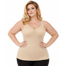 InstantFigure Shirred Tank Top Plus Size Shapewear WT40011C