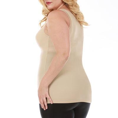 InstantFigure Shirred Tank Top Plus Size Shapewear WT40011C