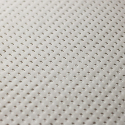 Close-up of a textured White fabric with a subtle pattern