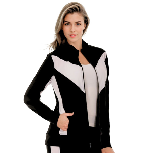 InstantFigure Activewear Compression Zip-Up Jacket AWJ029