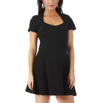 InstantFigure Short Dress Cap Sleeves Fit Flair Bodice 168001, Columbia, Maryland, MD