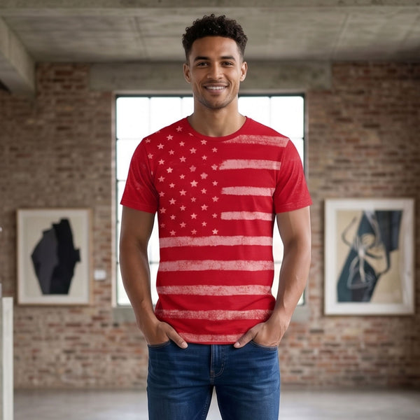 American Flag Men's Short Sleeve T-shirt - 155592