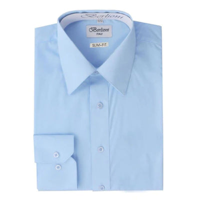 Insta Slim Button Down Slim-Fit Dress Solid Shirt 155304