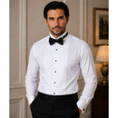 Insta Slim Tuxedo Shirt with Bow Tie – Wingtip Collar Style 155485