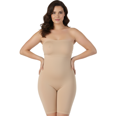 InstantFigure Plus Size Strapless Bandeau Bodyshorts open gusset WBS011C