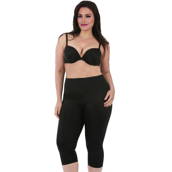 InstantFigure Curvy Plus Size women Cropped Leggings 16804MC