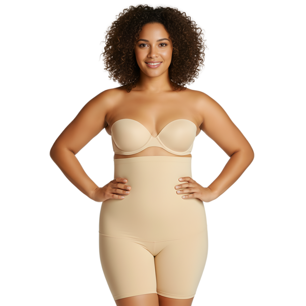 InstantFigure Hi-Waist Shorts Plus Size Shapewear WSH4171C
