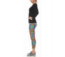 InstantFigure Activewear Capri Printed With Wide Waistband - 14504M