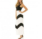 Maxi dress contrast chevron striped skirt 153055, Summerville, South Carolina, SC