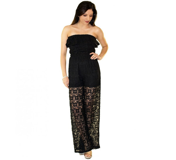 Ruffled Strapless Jumpsuit 153381, Indian Springs, Nevada, NV
