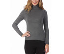 Turtleneck Sweater with Ribbed Cuffs and Hem 153568