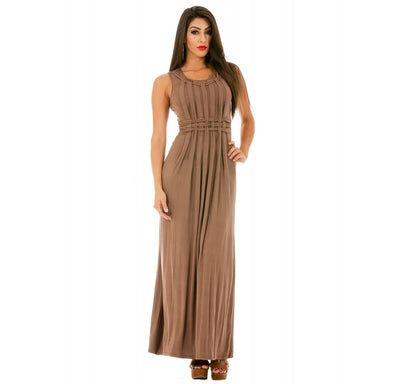 Sleeveless Maxi Dress with Lattice Front 153740, Cherry Hill, New Jersey, NJ