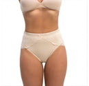Shapewear High Cut Panty w/ Double Layer Control & Over Lace - 153U073
