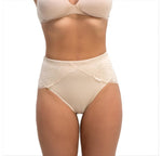 Shapewear High Cut Panty w/ Double Layer Control & Over Lace - 153U073, Glendale, California, CA