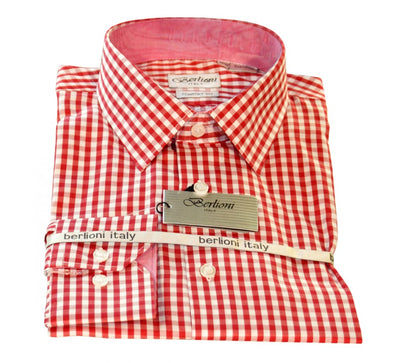 Camisa Berlioni Comfort Fit a cuadros 155434