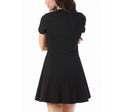 InstantFigure Short Dress W/Cap Sleeves Fit Flair Bodice 168001