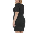 InstantFigure Curvy Short Dress with Square-neck and Short Sleeves 168027C