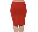 InstantFigure Curvy Short Pencil Skirt with Back Zip 16807MC
