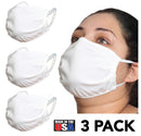 Paquete de 3 mascarillas reutilizables para la cara de tela de mascarilla Unsex 168M2173