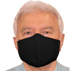 Reusable Fully Lined Cotton Black Face Mask 168M2181, Long Beach, California, CA